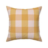 Large Plaid Gingham Tumeric