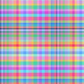 rainbow check pattern