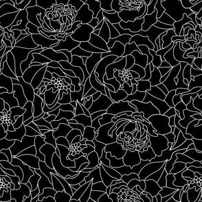 FLORAL MIXUP on Black