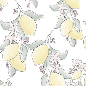 The Anastasia Print - Lemon Vines