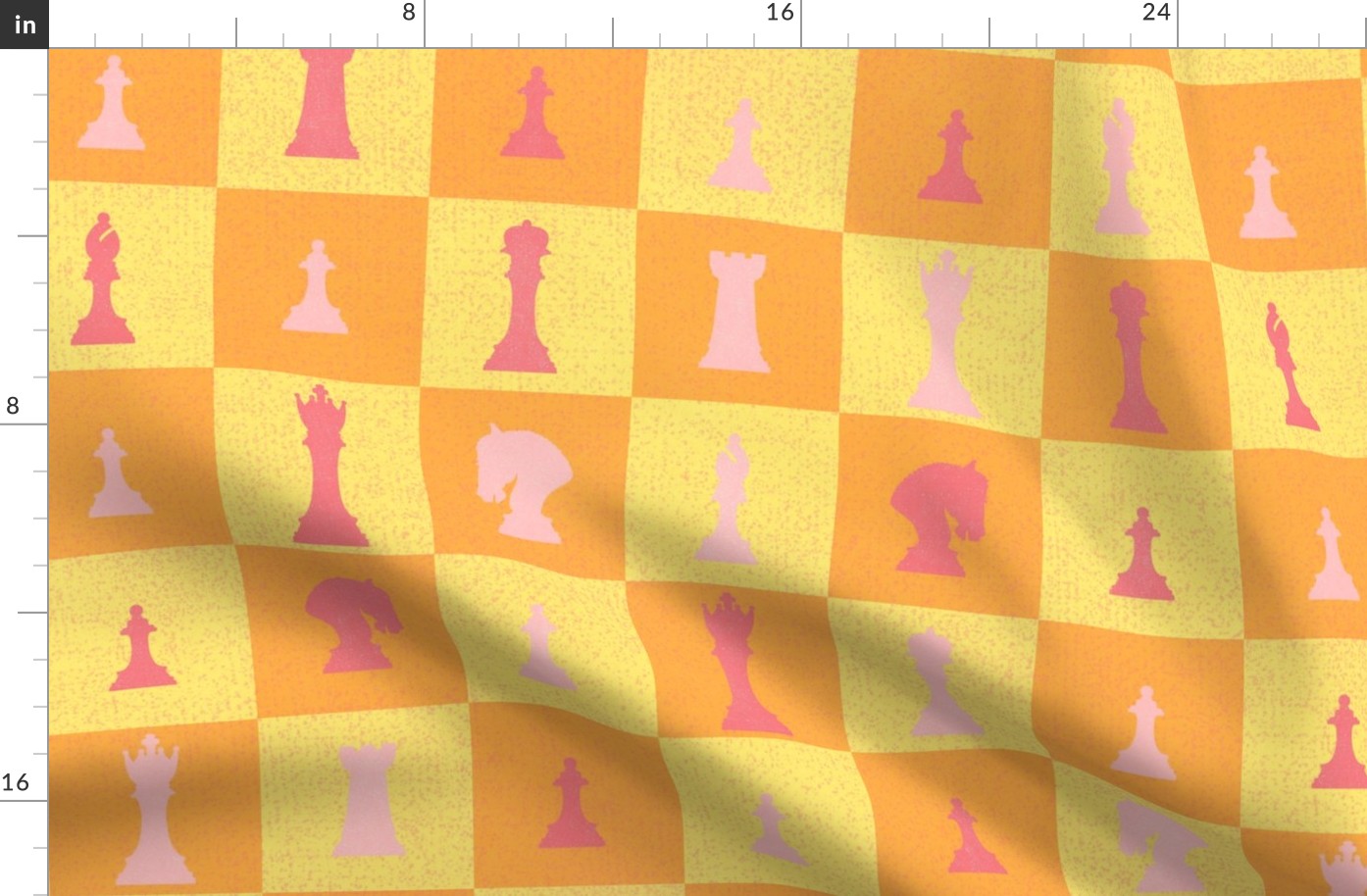 Cheerful Checks: Checkmate Chess, Sherbet by Brittanylane
