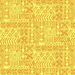 Native Tapa -yellow tan 