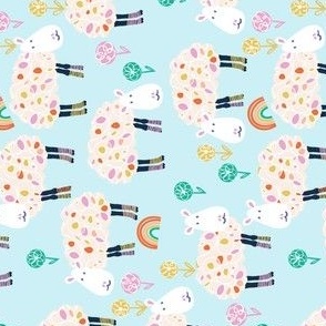 DaniDesign-Happy Sheep and Rainbows-Rotated