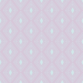 Diamond Shape Pink and Blue