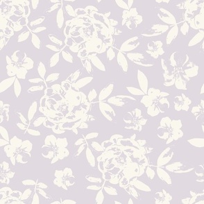 Pastel Purple and Cream Rose Floral (12")