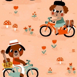 bicycle dogs