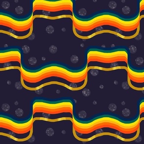 Rainbow Disco Ribbons