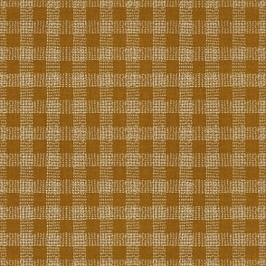 FRENCH LINEN GINGHAM OCHRE