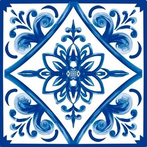 Blue tiles,Sicilian tiles ,Mediterranean,mosaic tiles 