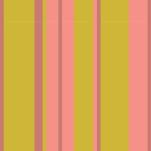 Straight Lines in Pink and Green