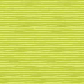 Ferns & Flowers Summer Morning Stripes - Lime on Light Lime