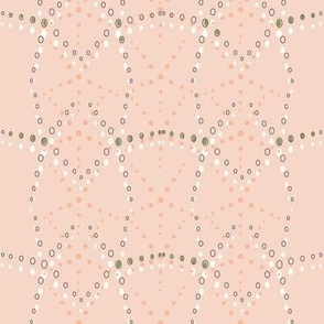 Scallop Dot Art Deco Blush