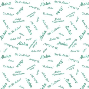 aloha no!-green-on-white