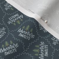 Adventure Awaits - Navy Blue, Small Scale
