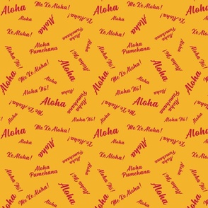 aloha-no-red on yellow