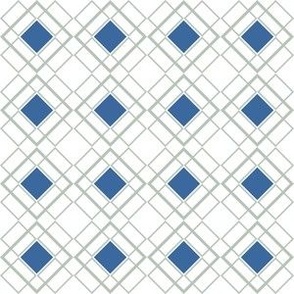 Blue Rhombus- small size