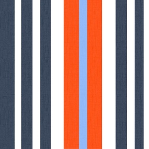  Mitchell Stripe Red, White And Blue Stripe Pattern With Dark Navy And Sky Blue Summer 2024 July 4th Holiday Flag Colors USA Independence Day Design