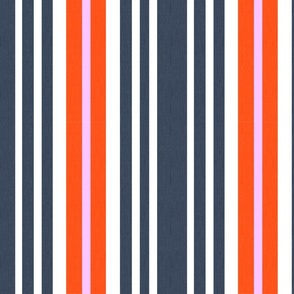 Mitchell Stripe Red White Dark Navy And Pastel Pink