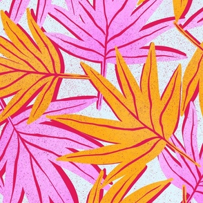 Palm Trees Leaves | Pink 