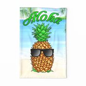 Cool Pineapple With Sunglasses Aloha