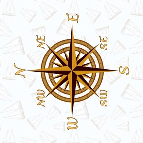 Sailor Compass Rose Vintage Nautical Sailing