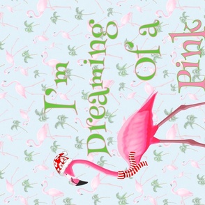 Dreaming Of A Pink Christmas Beach Flamingo