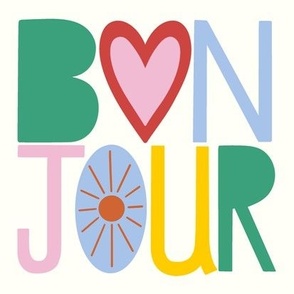 bonjour/multicolour