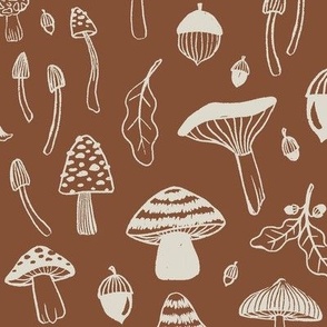 Mushroom Deep Rust - Large