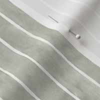 Evergreen Fog Broad Vertical Stripes - Small Scale - Watercolor Textured Green Gray Grey 96998C