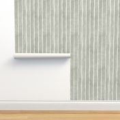 Evergreen Fog Broad Vertical Stripes - Medium Scale - Watercolor Textured Green Gray Grey 96998C