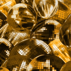 disco balls in gold | shiny golden sequin texture | teen wallpaper | jumbo