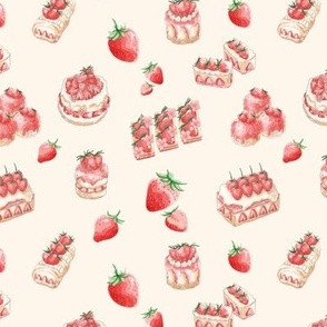 Strawberries in Cake