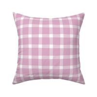 peony gingham - crooked plaid large - plaid fabric