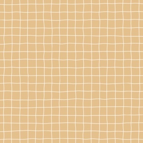 earthy amber crisscrossed pattern - checkered fabric