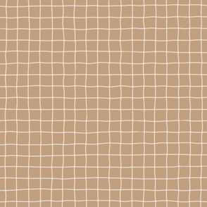 earthy beige crisscrossed pattern - checkered fabric