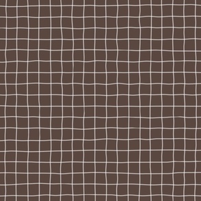 earthy brown crisscrossed pattern - checkered fabric