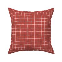 earthy copper crisscrossed pattern - checkered fabric