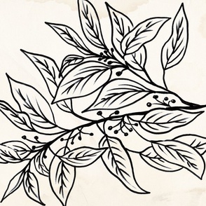 Vintage Botanical Sketch 2 - Tea Towel / Wall Hanging