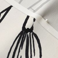 Vintage Lily Sketch - Tea Towel / Wall Hanging