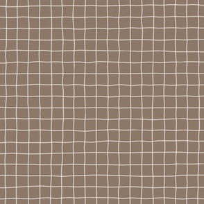 earthy light brown crisscrossed pattern - checkered fabric