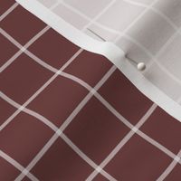 earthy red brown crisscrossed pattern - checkered fabric