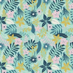 joyful jungle jubilee - light blue - small