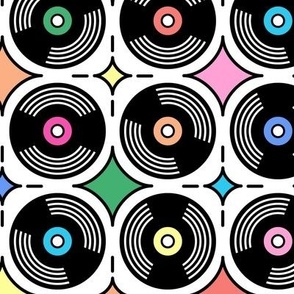 Disco Vinyl - Brights, Large Scale