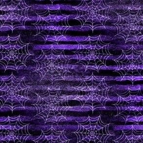 Grunge spider web stripes purple