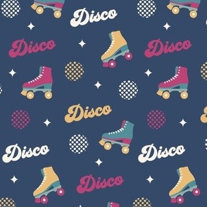 Retro disco groovy rollers skates