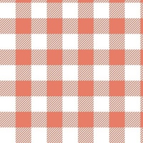 Abstract red gingham check plaid