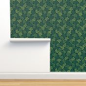 floral clusters deep green