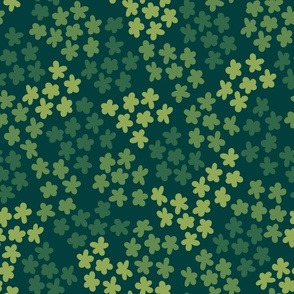 floral clusters deep green