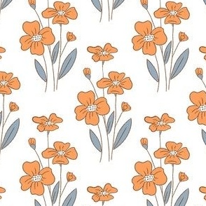 small_orange_flower_pattern