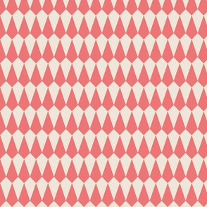 Geometric Teardrops in light coral